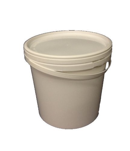 Secchi di plastica con coperchio, 5 litri