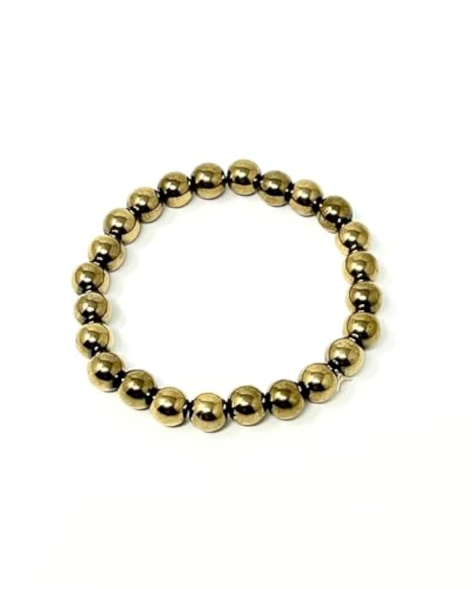 Natural Golden Hematite 8mm Healing Crystal Bracelet, Unisex