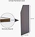 Urinal Partition,Bathroom Partition,Toilet Protection Divider,Wall-Mounted Urinal Screen Toilet Partition for Hotel,Schools,Shopping Malls Public Places,Brown