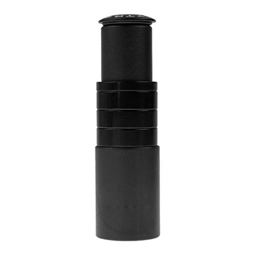 Desconocido Manillar Levantador Extender Adaptador Bicicleta Bici Aleación Tenedor Vástago Vertical - Negro, XXL