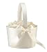 Lillian Rose 10" L X 7" H X 7" W Large Round Flower Basket - Cream