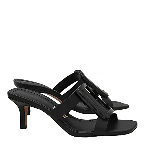 Mule Santorine Fivela Preta 34 | Santa Lolla