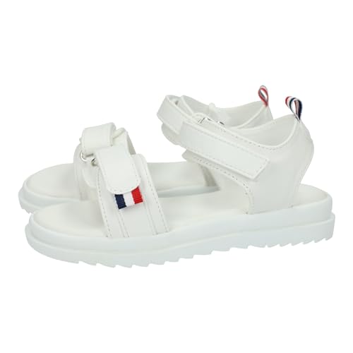 Sandales blanches pour filles qui évitent les douleurs aux pieds avec velcro XTI
