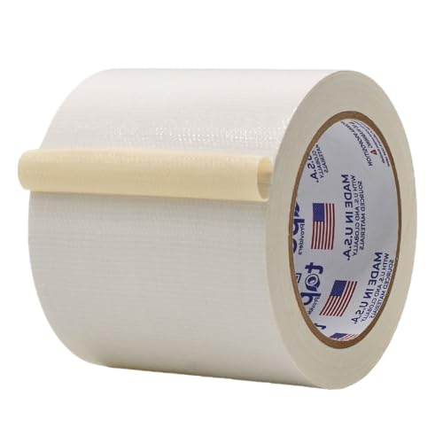 Image of MAT Duct Tape White Industrial Grade, 4 inch x 60 ft. Waterproof, UV Resistant for Crafts, Home Improvement, Repairs, & Projects