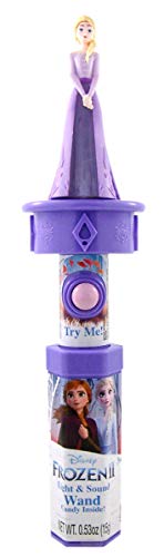 CandyRific Disney Easter Gift Frozen Basket Stuffer Purple Elsa Light Up Toy with Candy 0.53 Ounce, 1 Count