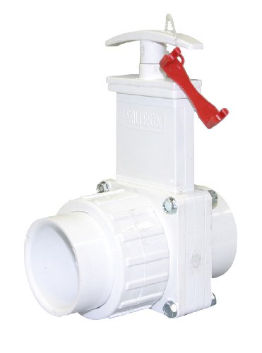 Valterra 6114X PVC Gate Valve, White, 1-1/2" Slip x Union w/Gate Keeper