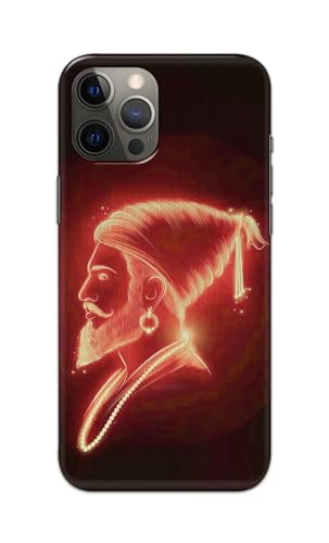 Image of PRINTFIDAA Printed Hard Back Cover Case for Apple iPhone 13 Pro Back Cover (Chatrapati Shivaji Maharaj) -112