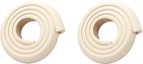 Image of Baby Proofing Corner Guards, Corner Protectors, 2 Meter Foam Table Safe Bumpers, Furniture Edge and Corner Guardswith 3M Tapes Sharp Edges Protection(Cream, Set of 2)