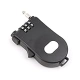 NiuLumea Cerradura de combinación de cuerda de alambre retráctil con núcleo de acero de 1050 mm, cuerpo ABS, candado portátil con contraseña, equipaje, mochilas, taquillas de gimnasio y cajas de