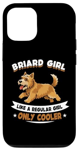 Briard Girl Like A Regular Girl Only Cooler - Briard Dog �X�}�z�P�[�X iPhone 12/12 Pro �p