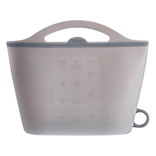 Sagni de silicona – Recipiente de bloqueo con cremallera reutilizable, bolsa para congelador libre para fugas | Puerta de comida clara en stand up multisio