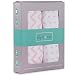 Changing Pad Cover Set - Cradle Sheet Set 100% Cotton Jersey Knit for Baby Girl - 2 Pack Pink and White Chevron and Polka Dots by Ely's & Co