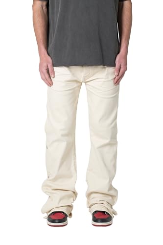 mnml Men's Snap Baggy Flare Denim