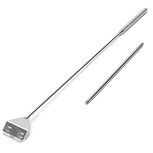 MiguCo Stainless Steel Algae Scraper Cleaner with 10 Blades for Aquarium Fish Plant Glass Tank - Image 3