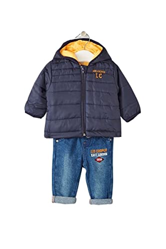 Conjunto de dos piezas de bebé para paseos: conjunto marino Lee Cooper transpirable y suave