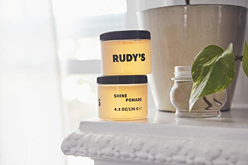 Rudy's Shine Pomade - Frizz Control With Medium Hold, Non-Greasy - Paraben Free - For Curly Or Textured Hair (4.8 Oz) #TOP1
