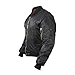 Rothco MA-1 Flight Jacket – Iconic Bomber Style Cold Weather Coat Windbreaker, Black, L