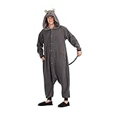 RG Costumes Men's Harper Hippo, Gray, One Size
