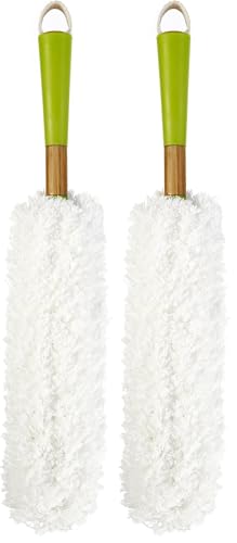 Image of Full Circle Dust Whisperer Washable Microfiber Duster, Green (Pack of 2)