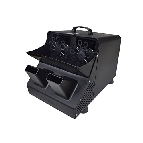 HUACHEN-LS Automatic Bubble Blower Automatic Bubble Blower Large-Scale Two-Wheel Stage Electric Bubble Machine Wedding Ceremony Commercial Activities for Indoor Outdoor Birthday Party