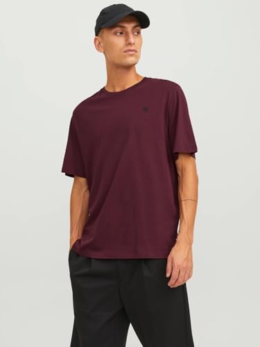 JACK & JONES Herren JJECORP Logo Tee SS Crew Neck MP, Black, Green, Red, 2 x Grey, L 2