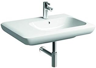 Pozzi Ginori Fast 78071 asimmetric wall-hung washbasin left 70x48cm