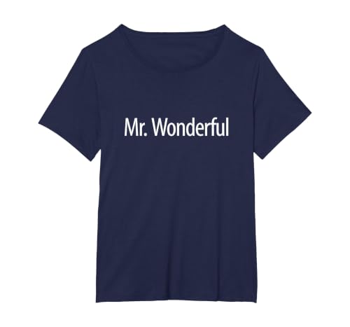Mr. Wonderful - T-Shirt, Women's Plus, Navy Blue, 4X