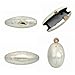 WuDiaoer Cute Shell Shape Acrylic Clutch Trendy Metal Egg Purses and Handbags Bridal Wedding Purse for Women Evening Party, Pearl White