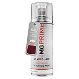 MG PRIME RAL 3005 Rosso vino/Wine red satinato Bomboletta a spruzzo con acrilico 2K 400 ml ad asciugatura rapida