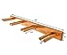 StoreYourBoard Timber Ski Wall Rack, 4 Pairs of Skis Storage, Wood Home and Garage Mount System, Natural Wood