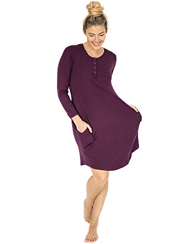 Image of Kindred Bravely Betsy Henley Nursing Nightgown | Long Sleeve Maternity Nightgown