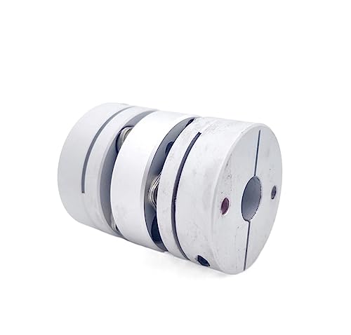 Rigid coupling,Stainless steel rigid coupling D39L49 Aluminum Alloy Double Diaphragm Coupling Elastic Connector Ball Screw Step Motor Encoder Computer(12.7X12.7)