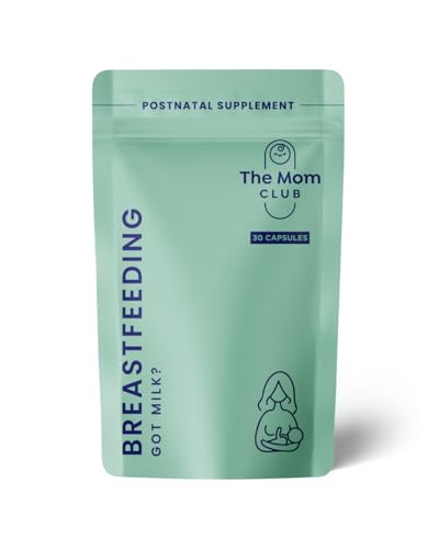 Breastfeeding Vitamins for New Moms – Supports Milk Supply, Lactation & Energy – Postnatal Supplement with Fenugreek, Stinging Nettle, Calcium, Iron, Zinc & B12 – 30 Capsules – 1 Month Supply