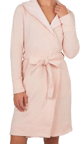 Yogalicious Ultra Plush Cozy Fleece Robe - Heather...