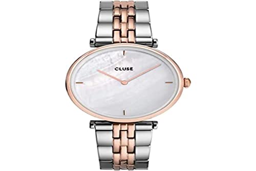 Preisvergleich Produktbild CLUSE Damen Analog Quarz Uhr mit Edelstahl Armband CW0101208015