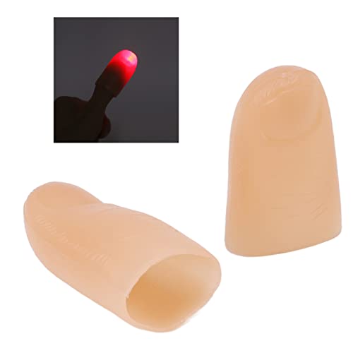 5 Pares de Luzes de Dedo LED Truques Polegares Dedo Acender Polegar Brincadeira Brinquedo Alimentado