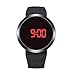 Produktbild Scpink Digital Wasserdichte digitale Armbanduhr berühren Armbanduhr LED Silikon Band Datum Sportkalender Elektronische Armbanduhr 2.5 cm Schwarz