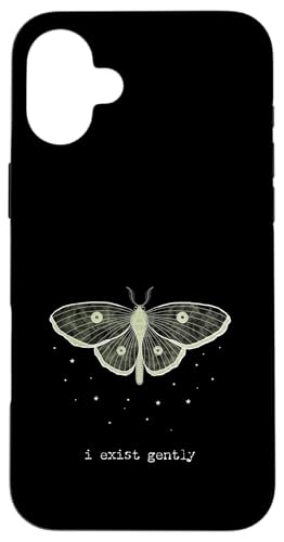 Pretty Moth - "i exist gently" ? ���_���A�C�f���e�B�e�B���b�Z�[�W �X�}�z�P�[�X iPhone 16 Plus �p