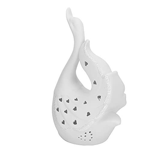 Lámpara de Mesa de Noche LED Forma Cisne Cerámica miniatura 2