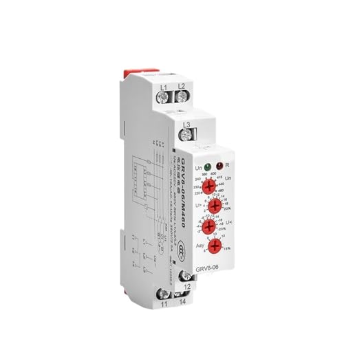 Relé de monitoreo de pérdida de fase GRV8-03 contra fallos de voltaje trifásico 380V
