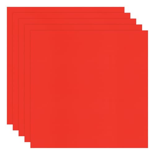 Image of M METERXITY 5-Pack Corrugated Plastic Sheets, 16 Inch x 16 Inch Waterproof Blank Corrugated Poster Board Yard Signs for Garage Sale /Office /Classroom /Party /Lawn Sign Road [3mm Thick, Red]