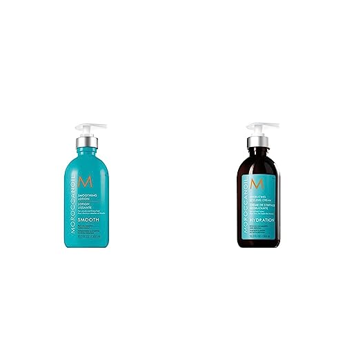 Image of Moroccanoil Smoothing Lotion, 300ml & Hydrating Styling Cream