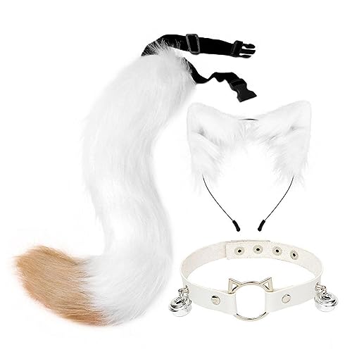 Oreilles et queue Lolita cosplay avec tour de cou pour déguisement