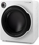 LINKLIFE 17LBS Capacity Compact Laundry Dryer 1350W Portable Clothes Dryer Machine w/Exhaust Duct for Home RVs Apartments