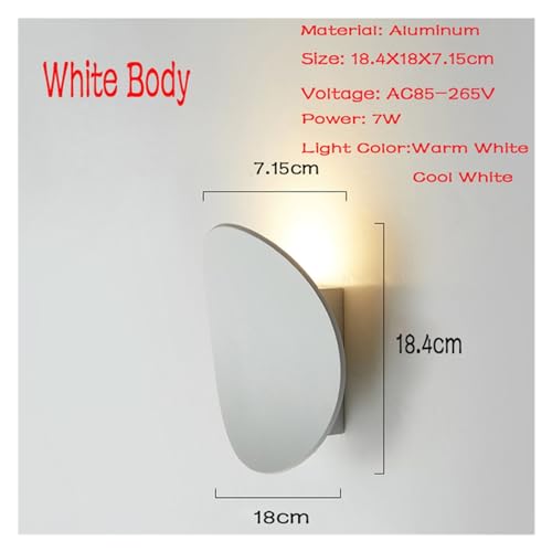 Lámpara de cabecera para lectura, aplique interior moderno de 7W con luz cálida antirreflejos 2