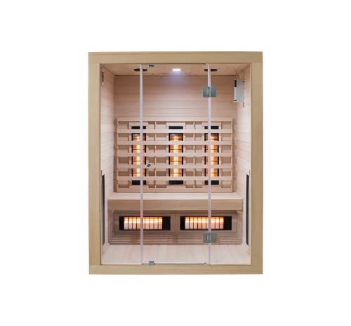 SaunaMed 2-6 Person Full Spectrum Infrared Indoor Sauna EMR 