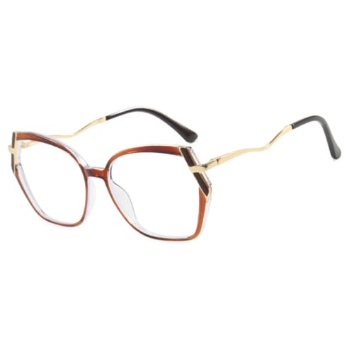 Monture de lunettes polygonale transparente pour un style working girl chic
