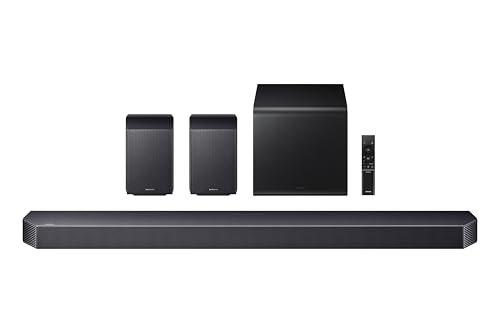 Image of Samsung 580 W True 9.1.4 ch Full Surround Soundbar with Wireless Dolby Atmos | Center-Up-Side-Front Wide-firing Speakers | Alexa | Wi-Fi | HDMI eARC | Optical In | Bluetooth (HW-Q930H /XL, Titan Black)