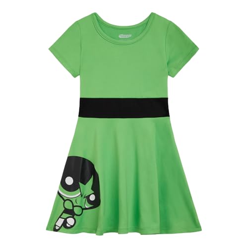 The Powerpuff Girls Buttercup Toddler Girls Cosplay Dress Green 2T