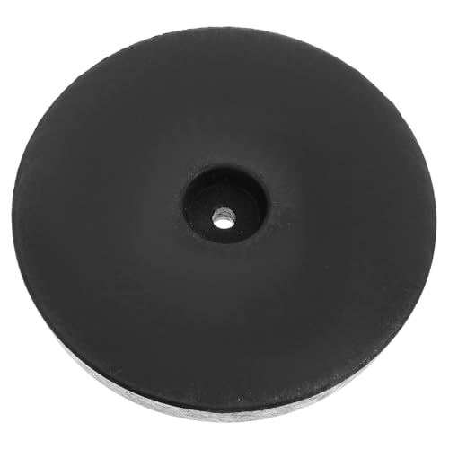 Socle de lampe de bureau rond Gatuida noir en sable de fer pour poids stable de luminaire